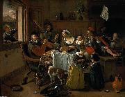 Jan Steen merry family oil painting reproduction
